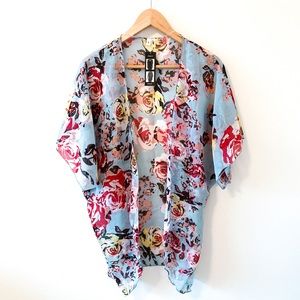 NWT Floral Sheer Kimono